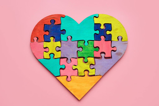 Heart-shaped puzzle